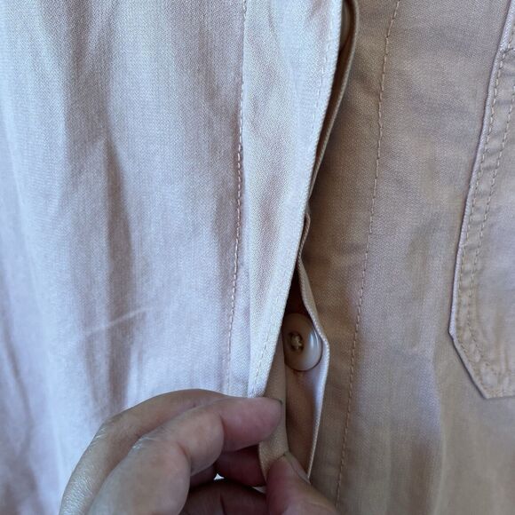 J.Crew Foundry Chino Utility Coveralls Jumpsuit Peach Women’s Size 14 NWT’s $168 - Picture 10 of 14